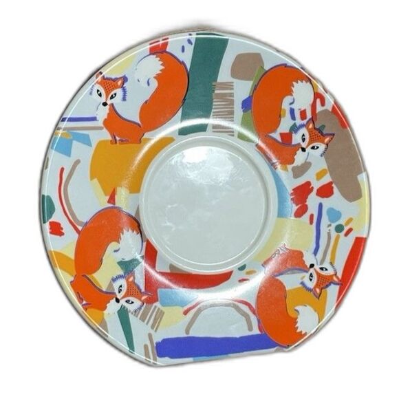 What the fox teacup and saucer funny modern tea time set for sarcastic birthday - Picture 9 of 9